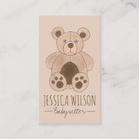 Teddy Ours Stuffé Animal Babysitter Nanny Garderie