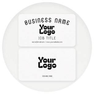 Carte De Visite Télécharger le logo   Noir & Blanc (modifiable)