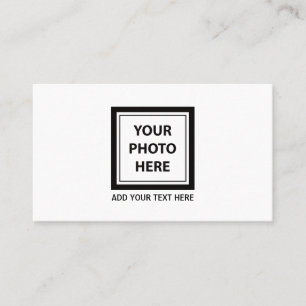 Carte De Visite Télécharger une photo et ajouter du texte - Person