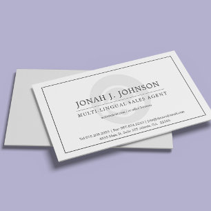 Carte De Visite Télémarketing Agent + Support Technique Style Mi