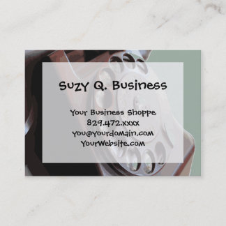 Carte De Visite Téléphonie circulaire Retro Conception Vintage