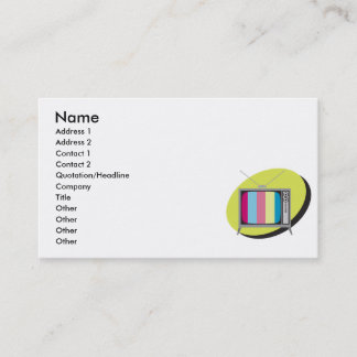 Carte De Visite télévision rétro