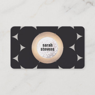 Carte De Visite Téméraire, moderne Circle Motif de mode et beauté
