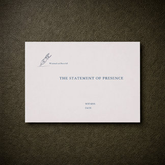 Carte De Visite Témoin de mariage civil non traditionnel