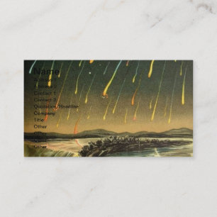Carte De Visite Tempête de météore de Leonid peignant à partir