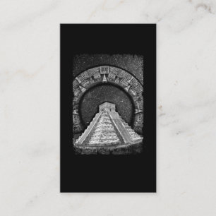 Carte De Visite Temple de Kukulcán Pyramides mayas Calendrier azt