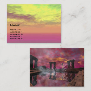 Carte De Visite TEMPLE DE L'EAU Science Fiction