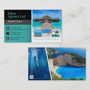Carte De Visite Temps d'aventure   Tourisme   Agent de voyage