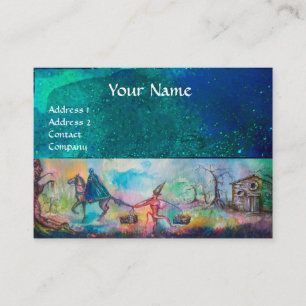 Carte De Visite TEMPTATION Chevalier foncé, Trésor du diable, Bleu