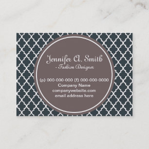 Carte De Visite tendance, adorable, classique, espresso B&W quatre