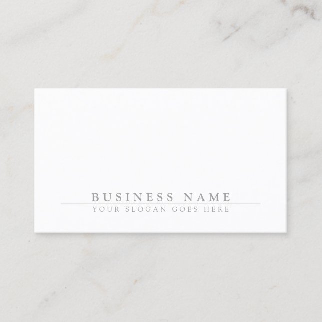 Carte De Visite Tendance Chic Entreprise Moderne Simple et Épuré (Devant)