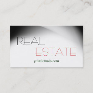 Carte de visite tendance d'agent immobilier gris b