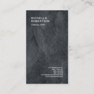 Carte De Visite Tendance Design Gris Texture Minimaliste Moderne