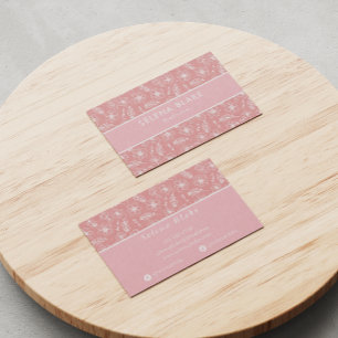 Carte De Visite tendance et élégant   Floral gras et élégant