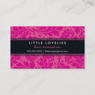 CARTE DE VISITE tendance flamboyant rose fuschia r