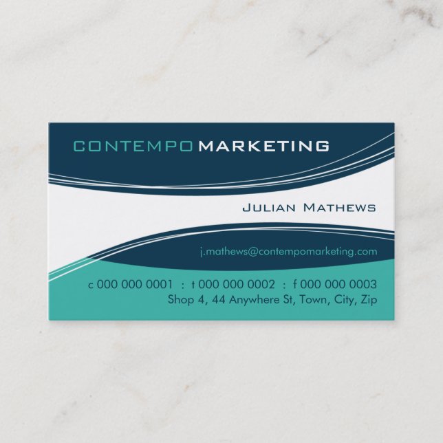 Carte de visite TENDANCE :: mépriso 9AL (Devant)