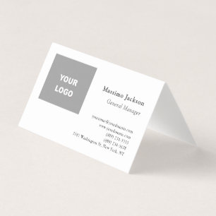 Carte De Visite Tendance Minimaliste Moderne Ajoutez Votre Logo