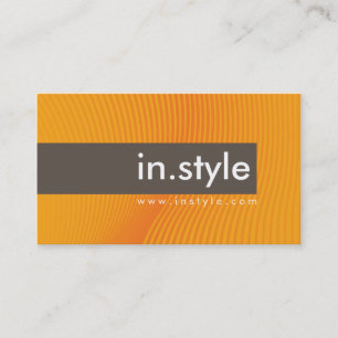 CARTE DE VISITE tendance moderne avec son accent o