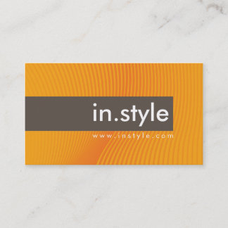CARTE DE VISITE tendance moderne avec son accent o