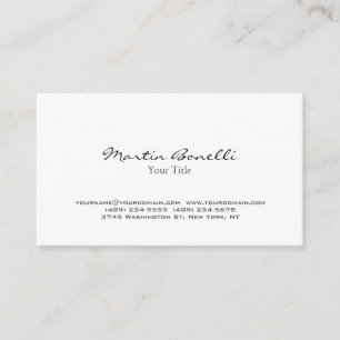 Carte de visite tendance moderne chic tendance