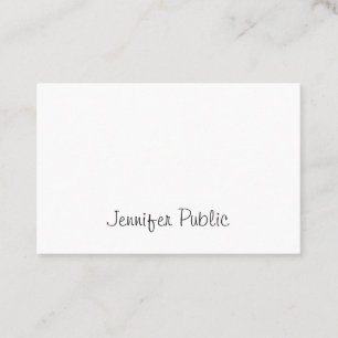 Carte De Visite Tendance Moderne Écriture Manuscrite Script Cool É