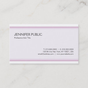 Carte De Visite Tendance Moderne Élégant Couleur Smart Simple Luxe
