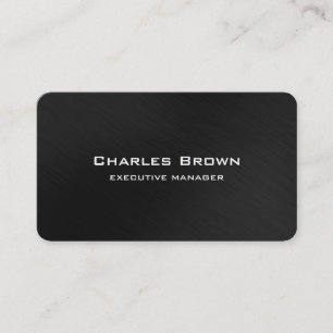 Carte De Visite Tendance Moderne Élégant Gris Blanc Manager