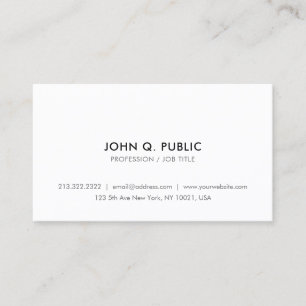 Carte De Visite Tendance Moderne Élégant Minimaliste Créez Votre P