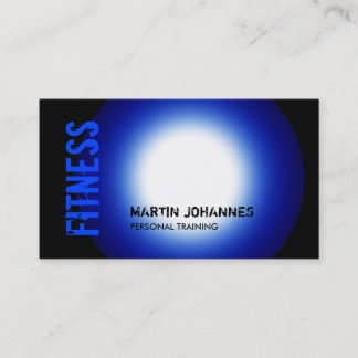 Carte de visite tendance noir bleu blanc clair