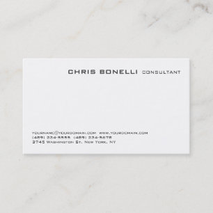 Carte de visite tendance noir et blanc attrayant