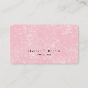 Carte De Visite Tendance rose Plaine Créative Moderne Feminine