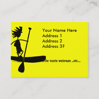 Carte De Visite Tenez la conception de silhouette de palette
