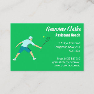 Carte De Visite Tennis