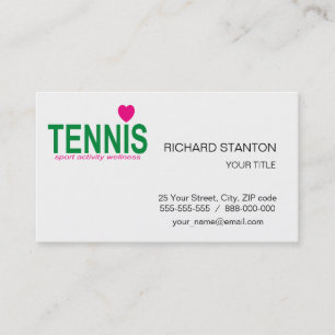 Carte De Visite Tennis