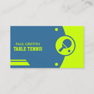 Carte De Visite Tennis De Table