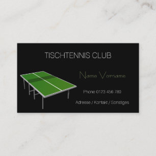 Carte De Visite tennis de table