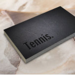 Carte De Visite Tennis moderne Gras Texte Professionnel foncé<br><div class="desc">Tennis Modern Bold Texte Professionnel Carte de visite foncé.</div>