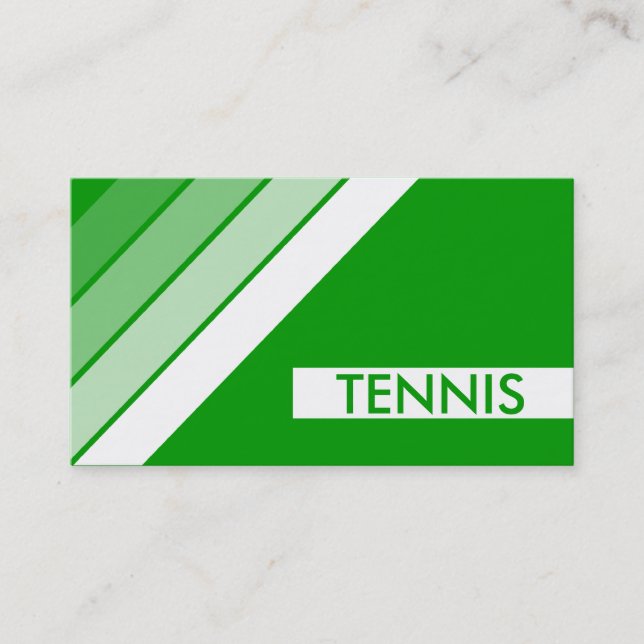 Carte De Visite TENNIS rétro (Devant)