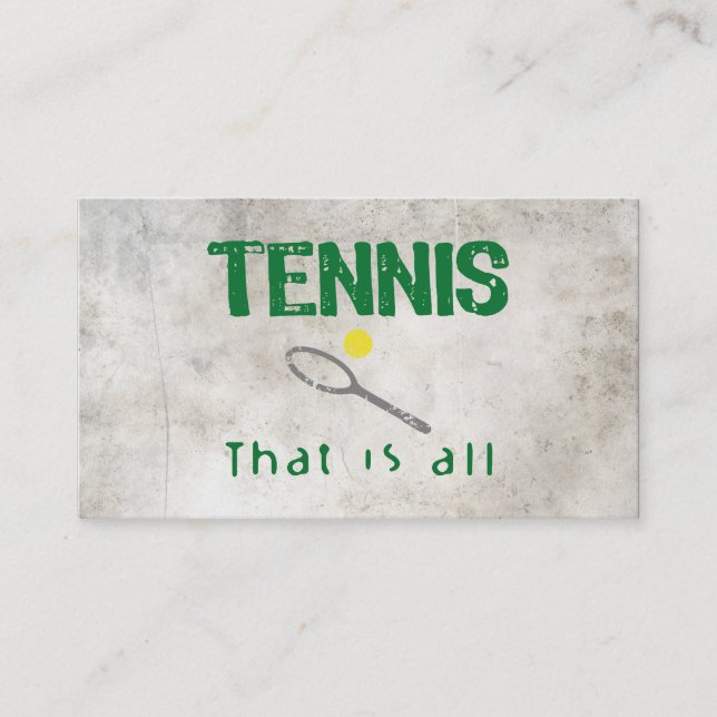Carte De Visite Tennis That (Devant)