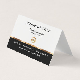 Carte De Visite Tente de style classe d'avocat