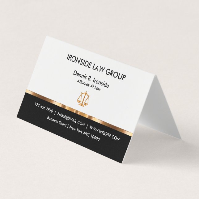Carte De Visite Tente de style classe d'avocat (Devant)