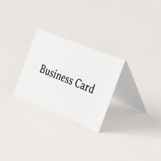 Carte De Visite Tente Horizontale Simple Professionnelle pliée