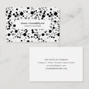 Carte De Visite Terrazzo minimaliste Imprimer Moderne Entreprise P