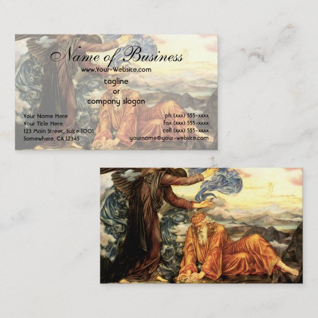 Carte De Visite Terre liée par Evelyn De Morgan (Devant / Derrière)