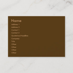 Carte de visite terrestre