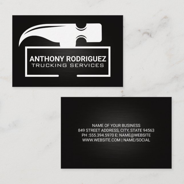 Carte De Visite Tête de marteau | Outils matériels (Devant / Derrière)