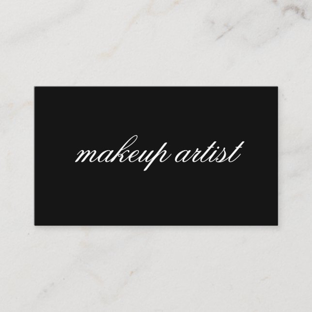 Carte De Visite Texte cursif minimaliste (Devant)