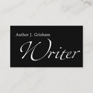 Carte De Visite Texte de biais d'auteur