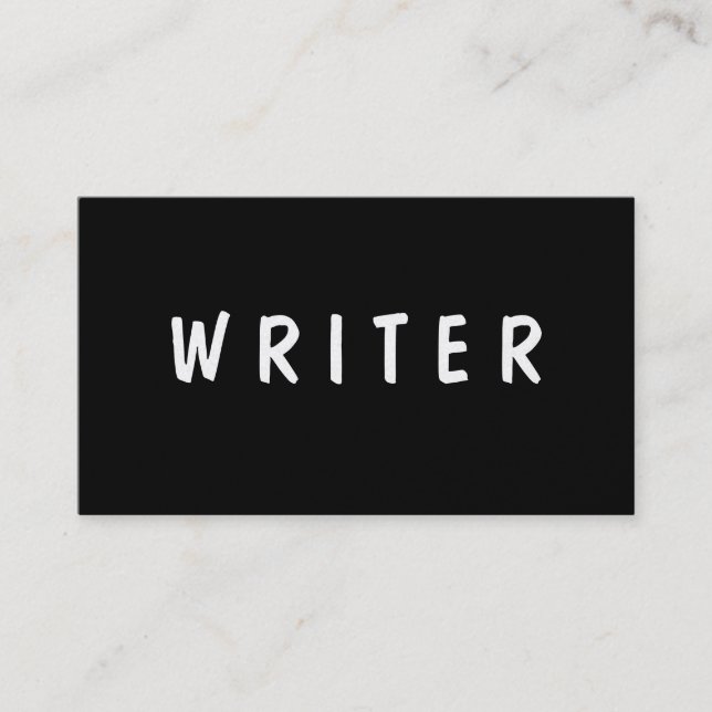 Carte De Visite Texte de l'auteur | de l'auteur | (Devant)