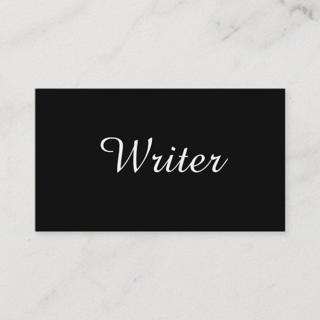 Carte De Visite Texte de l'auteur | de l'auteur | (Devant)